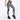 White & Black Floral Printed Workout Casual Leggings for Women - SolaceConnect.com