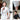 White Blazer Skirt with Black Blouse Formal Business Suits for Women  -  GeraldBlack.com