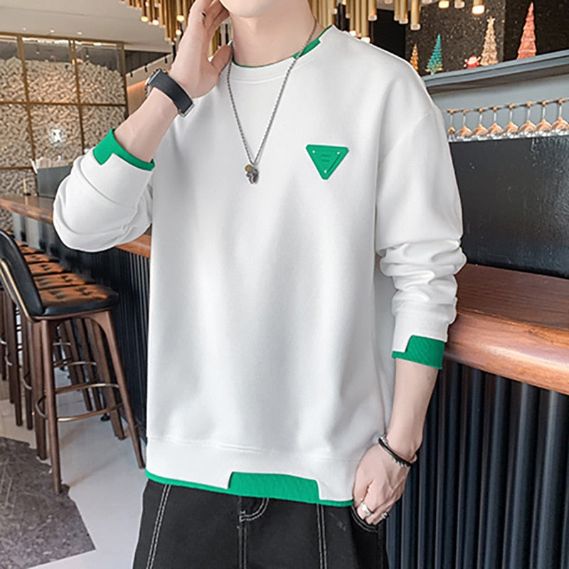 White Color Casual Thick Warm Winter Men's Luxury Knitted Pullover Sweater Wear Jersey Fashions 71819  -  GeraldBlack.com