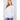 White Color Thermal Crew Neck Long Sleeve Knitted Women's Top  -  GeraldBlack.com