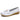 White Genuine Leather Plus Size Slipon Low Heel Flat Shoes for Women  -  GeraldBlack.com