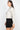 White Solid Color Women's Studded Moto Jacket with Elasticized Hem - SolaceConnect.com