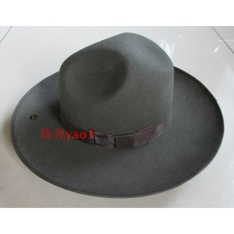 Wide Brim Oversize Black Wool Felt Fedora Fashion Hats for Men  -  GeraldBlack.com