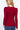 Wine Color Thermal Crew Neck Long Sleeve Knitted Women's Top - SolaceConnect.com