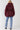 Wine Plus Size Parallel Quilt Faux Fur Hood Padded Long Puffer Belted Jacket - SolaceConnect.com