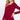 Wine Solid Color Long Sleeve Scoop Neck Thermal Top for Women - SolaceConnect.com