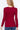 Wine Solid Color Long Sleeve Scoop Neck Thermal Top for Women - SolaceConnect.com