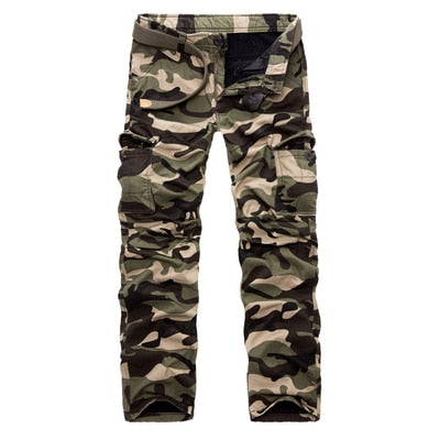 Winter Camouflage Military Tactical Thick Fleece Men Multi pocket Cargo Pants Warm velvet Casual Trousers Plus Size 40  -  GeraldBlack.com