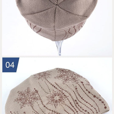 Winter Casual Knitted Rhinestones Flowers Beanies Caps for Women - SolaceConnect.com