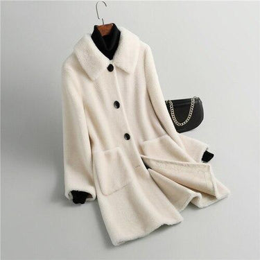 Winter Jacket Women Real Sheep Shearling Coat Female Casual Wool Jackets Women's Clothing Jaqueta - SolaceConnect.com