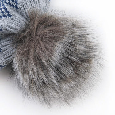 Winter Fashion Casual Pompom Faux Fur Knitted Beanies for Boys and Girls - SolaceConnect.com