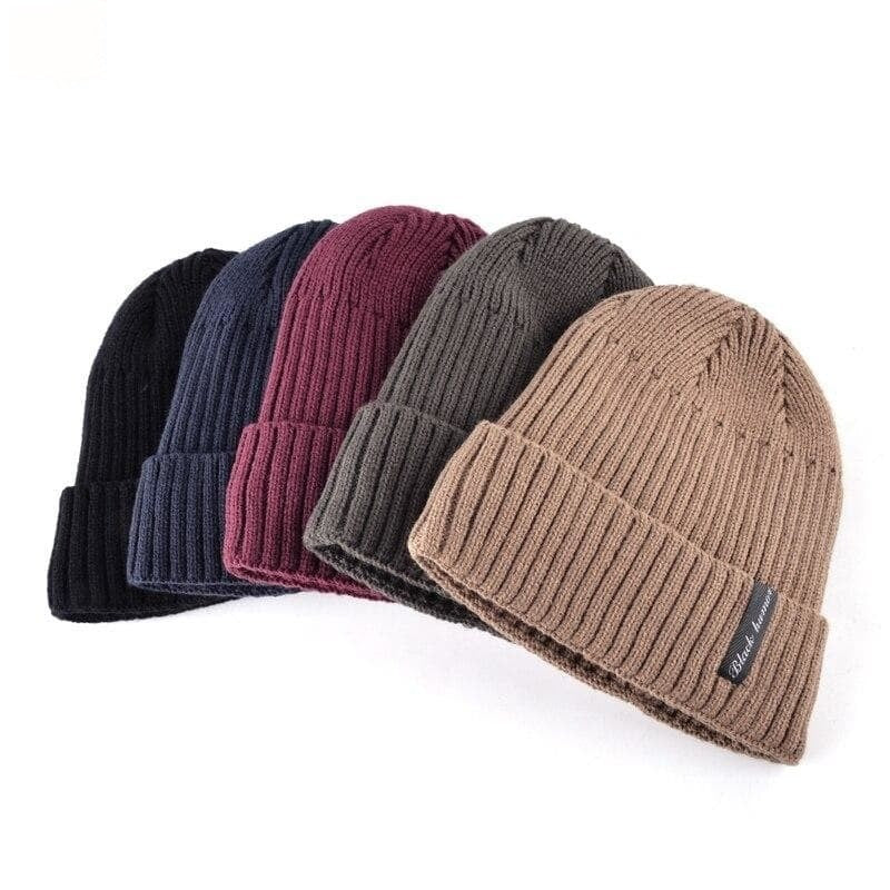 Winter Fashion Casual Solid Colour Knitted Beanies for Men and Women  -  GeraldBlack.com
