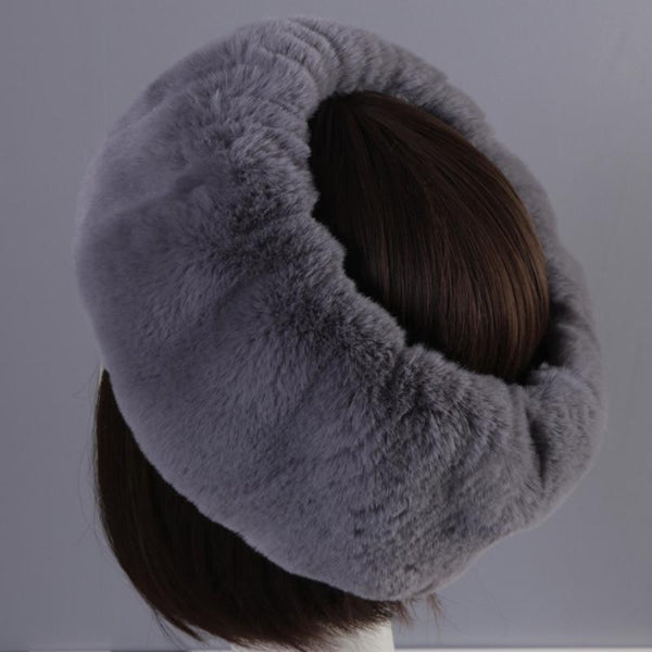 Winter Fashion Casual Warm Solid Plain Faux Fur Beanies for Women - SolaceConnect.com