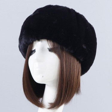 Winter Fashion Casual Warm Solid Plain Faux Fur Beanies for Women - SolaceConnect.com