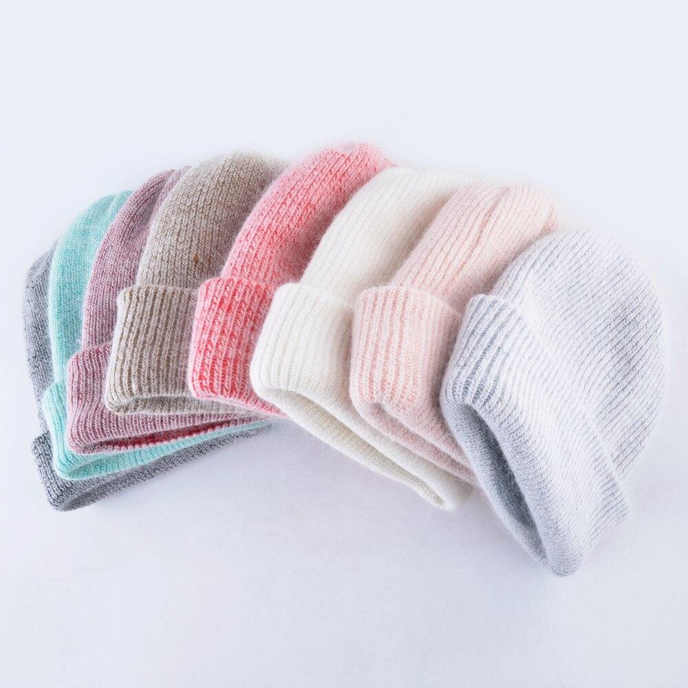 Winter Fashion Polyester Rabbit Fur Knitted Beanies for Women  -  GeraldBlack.com