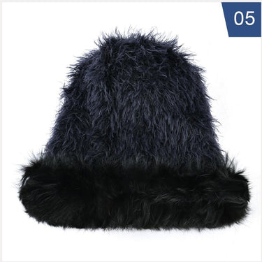 Winter Fashion Real Rabbit Fur and Pompom Fur Knitted Beanies for Women - SolaceConnect.com