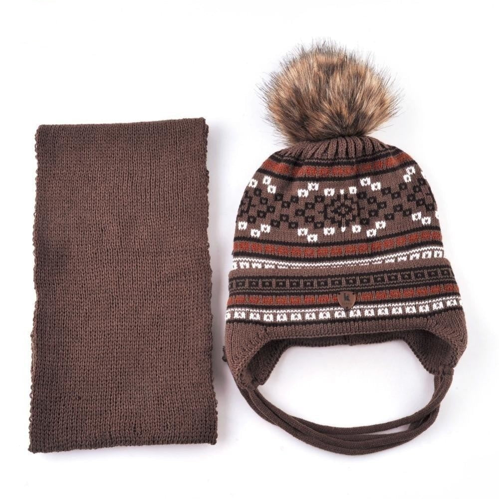 Winter Fashion Warm Pompom Fur Knitted Beanies for Boys and Girls  -  GeraldBlack.com
