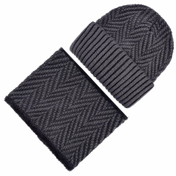 Winter Fashion Warm Wool Knitted Striped Beanies for Men and Women  -  GeraldBlack.com