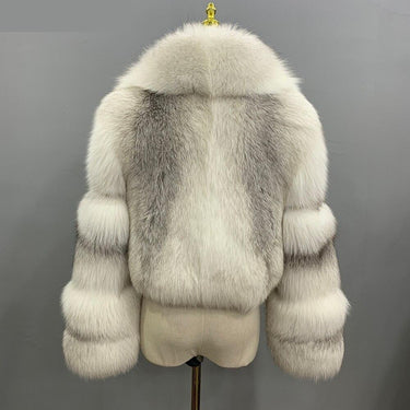 Winter Women Fashion Thick Real Fox Fur Coats Lady Outerwear Female Natural Jackets S3505 - SolaceConnect.com