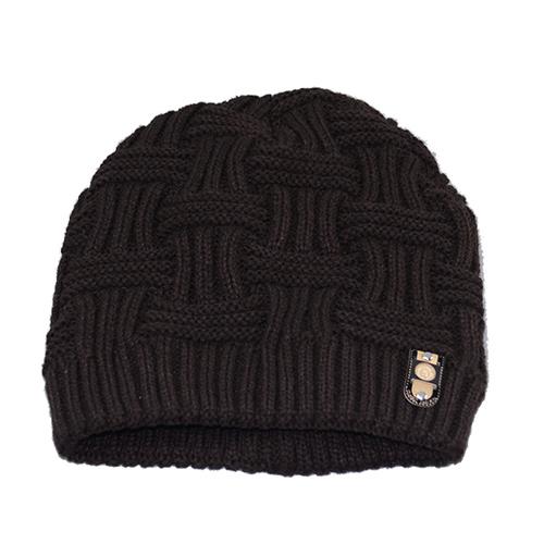 Winter Knitted Plaid Pattern Bonnet Skullies Beanies Hats for Men and Women - SolaceConnect.com