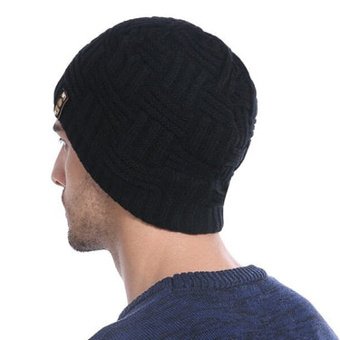 Winter Knitted Plaid Pattern Bonnet Skullies Beanies Hats for Men and Women  -  GeraldBlack.com