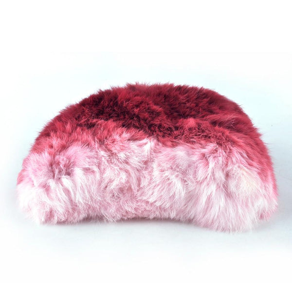 Winter Knitted Real Rabbit Fur Skullie Beanie Caps for Women - SolaceConnect.com