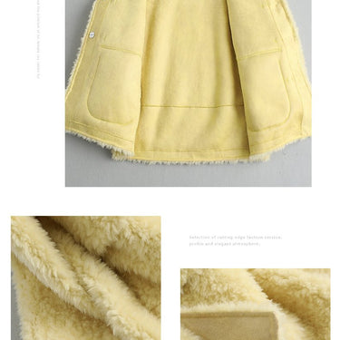Hooded Real Wool Coat Female Winter Casual Korean Sheep Shearing Jackets Women's Clothing Jaqueta - SolaceConnect.com