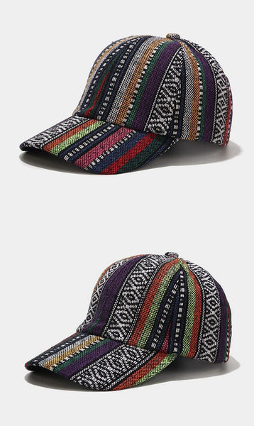 Winter Retro Bohemian Vacation Style Baseball Caps For Men Women Outdoor Travel Beach Sun Hats - SolaceConnect.com