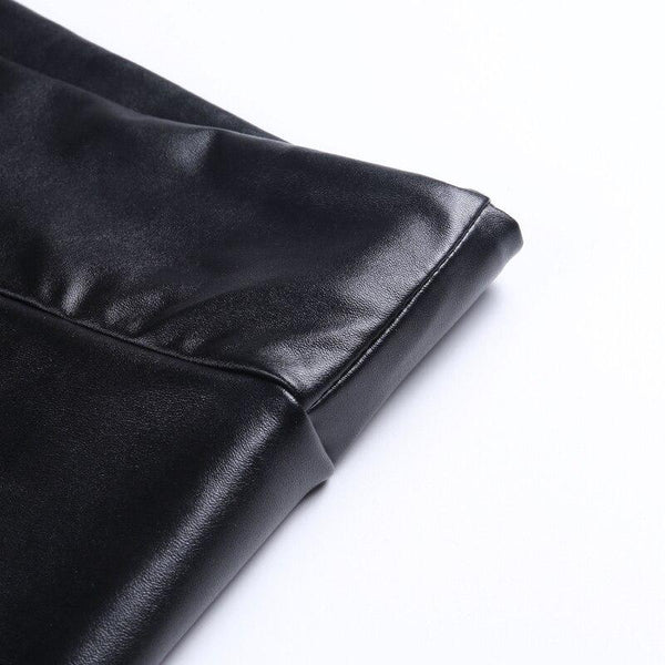 Winter Sexy Women's Faux Leather Elastic Skinny Pencil Pants Leggings - SolaceConnect.com