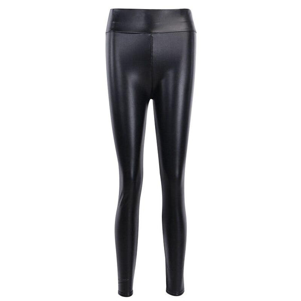 Winter Sexy Women's Faux Leather Elastic Skinny Pencil Pants Leggings - SolaceConnect.com
