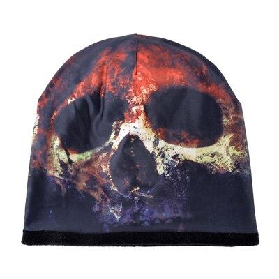 Winter Slouch Skull Print Beanie Caps for Women and Men - SolaceConnect.com