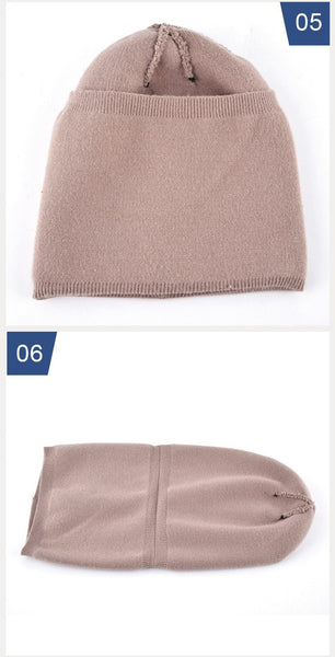 Winter Style Casual Fashion Knitted Wool Beanie Hat for Women - SolaceConnect.com