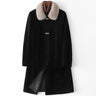 Winter Mink Fur Collar Sheep Shearling Coat Female Elegant Real Wool Jackets Women Clothes Casaco - SolaceConnect.com