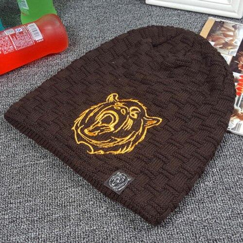 Winter Style Knitted Fur Warm Skull Mask Beanie Caps for Men - SolaceConnect.com