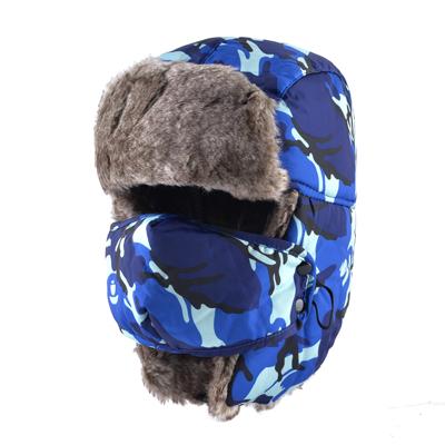 Winter Style Unisex Camouflage Printed Bomber Hats with Ear Flaps - SolaceConnect.com