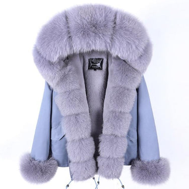 Winter Thick Women's Real Natural Raccoon Fur Hooded Parka Coats & Jackets  -  GeraldBlack.com