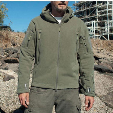 Winter Warm Casual Camouflage Tactical FleeceHoodie Coat Jacket for Men - SolaceConnect.com