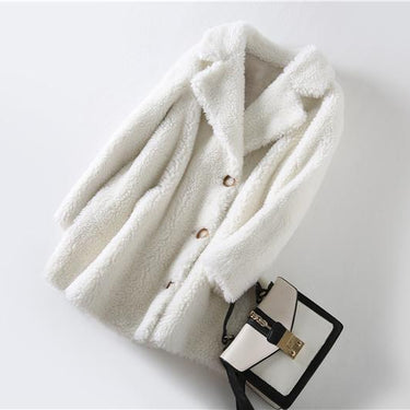 Warm Sheep Shearling Coat Female Winter Women's Fur Coat Casual Wool Jacket Women Korean Style - SolaceConnect.com