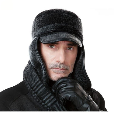Winter Warm Outdoor Windproof Imitation Earmuffs Cap for Men  -  GeraldBlack.com