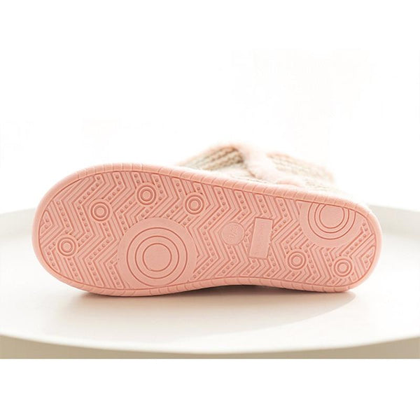 Women Winter Warm Home Slippers Plush Shoes Slip On Soft Warm Cotton Indoor Comfort Flats Ladies - SolaceConnect.com