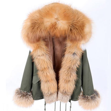 Winter Warm Women's Zipper Natural Real Raccoon Fur Hooded Coats & Jackets  -  GeraldBlack.com