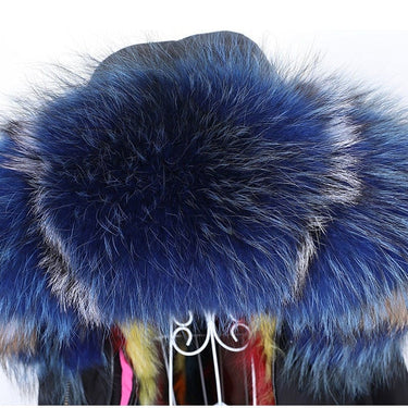 Winter Women's Big Fur Hooded Coat Jacket with Removable Rabbit Fur Lining  -  GeraldBlack.com