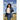 Winter Women's Plus Size Navy Glossy Long Fitted Vegan Fur Hood Puffer Jacket  -  GeraldBlack.com