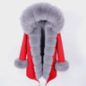 Winter Women's Solid Zipper Warm Fox Fur Collar Long Slim Coats & Jackets  -  GeraldBlack.com