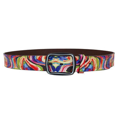 Women Belt Luxury Genuine leather belt for men fashion printed belts for women Retro Unisex Casual Jeans Belts  -  GeraldBlack.com