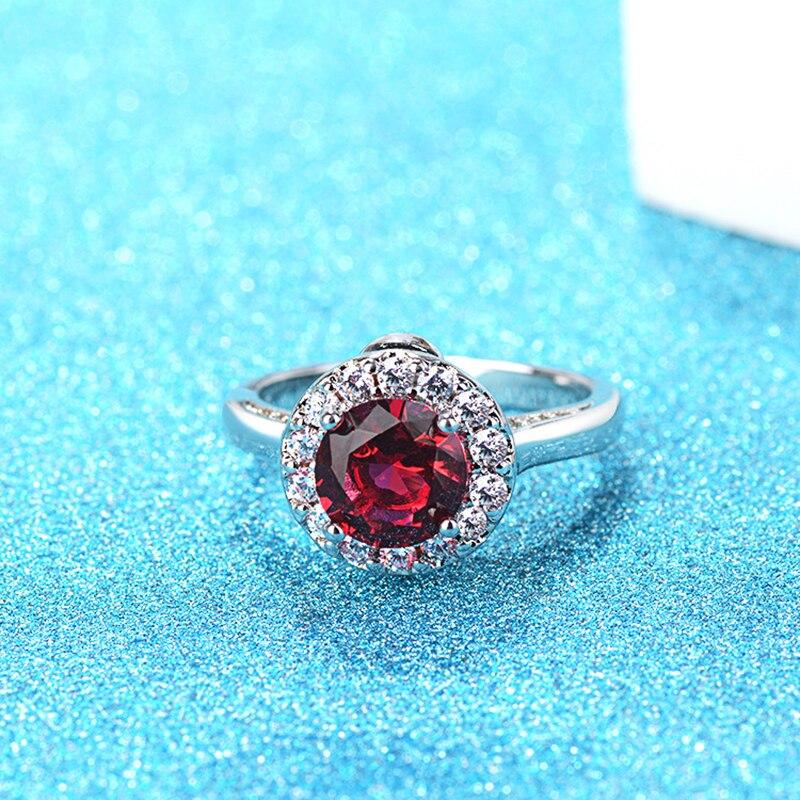 Women Fashion Bridal Jewelry Charm Red Zircon Crystal Ring  -  GeraldBlack.com