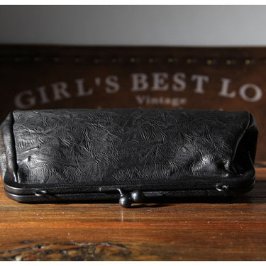 Women Leather Fold Large Capacity  Dinner Leather Crossbody Clip Handbag  -  GeraldBlack.com