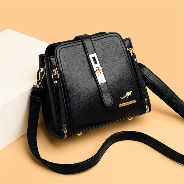 Women Luxury Designer Handbags Leather Shoulder Crossbody Bag Large Capacity Messenger Sac A Main  -  GeraldBlack.com