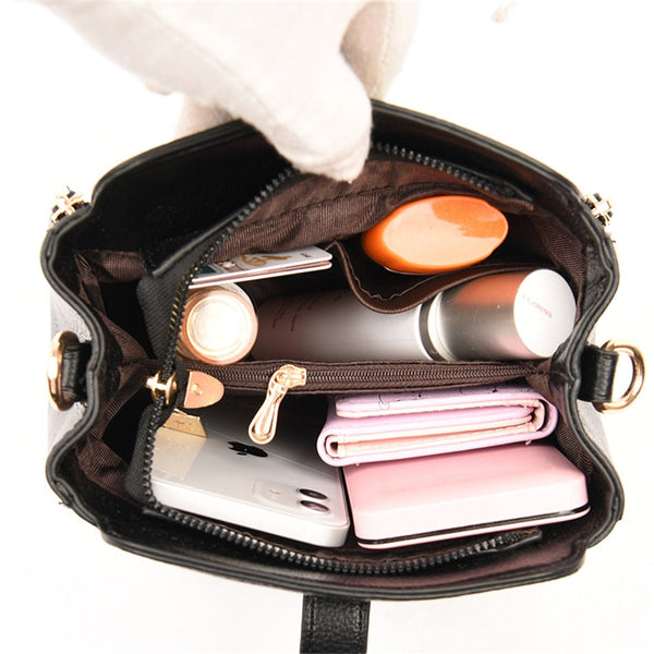 Women Luxury Designer Handbags Leather Shoulder Crossbody Bag Large Capacity Messenger Sac A Main  -  GeraldBlack.com