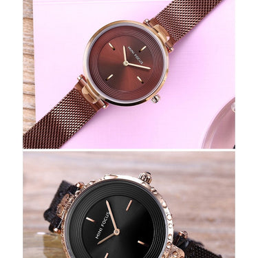 Women Luxury Rose Gold Ultra-Thin Simple Dress Quartz Watches - SolaceConnect.com